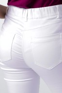 COMFY FLEX 5-Pocket Hose Damen - schlankes Bein weiß