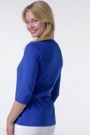 CORE T-shirt Femme - manche 3/4 berry